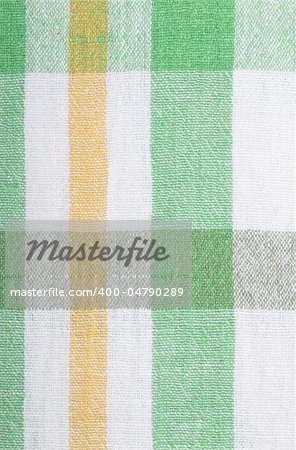 Green and white tablecloth pattern, abstract background