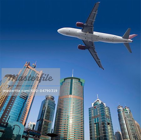 the modern building of the lujiazui financial centre in shanghai china.