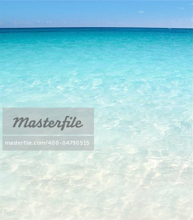 Caribbean turquoise sea beach shore white sand