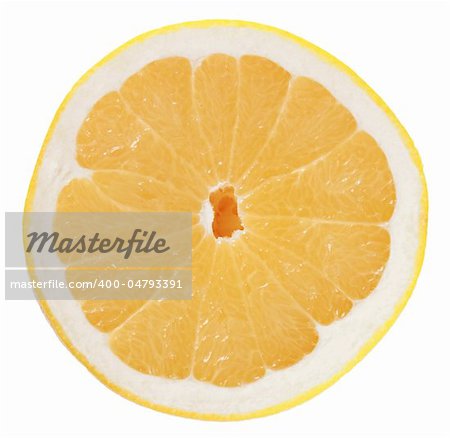 Delicious juicy grapefruit isolated on white background