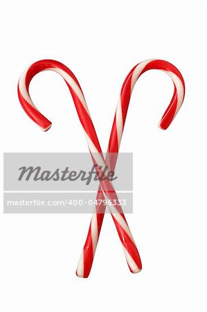 Christmas colourful lollipops isolated on the white background