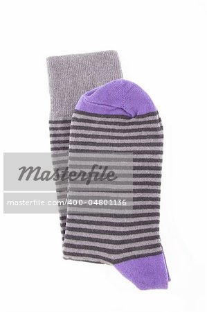 Striped purple sock