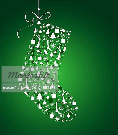 Christmas stocking for your design