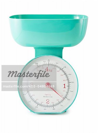 Kitchen Scales isolated on a white background