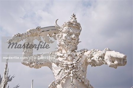 Giant statue Thai Temple In Thailand