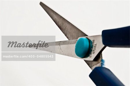 Isolated scissors on white background