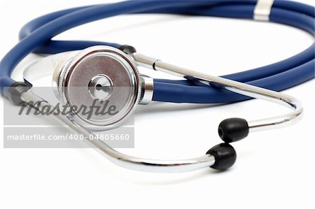 medical stethoscope isolated on a white background