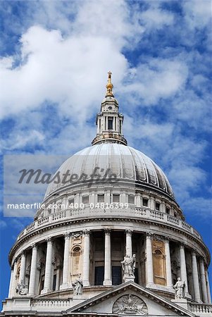 Detail of the St Paul's Cathedral cupola