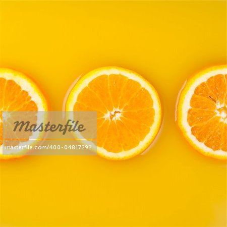 pieces of orange in orange juice