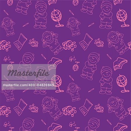 Back to School seamless Background pattern wallpaper blackboard, fake paper