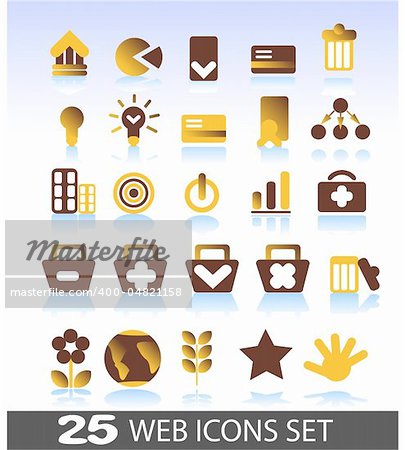 25 web icons set