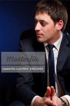 Serious businessman