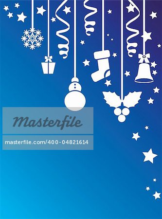 Christmas background, vector card