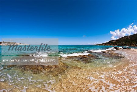 Crystal Waters of Corsica Coast in France