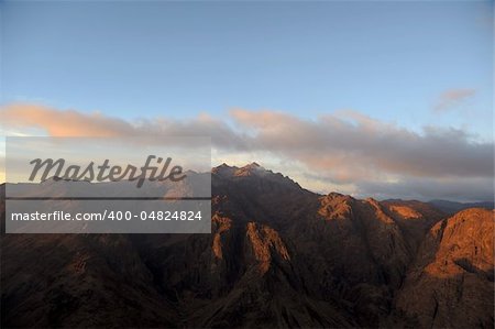 Beautiful mountains, shrouded in clouds