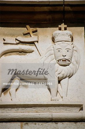 Lion coat of arms, église éthiopienne, Jérusalem