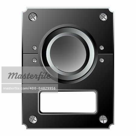 control panel against white background, abstract vector art illustration