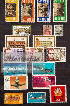 Used stamps from communist East Germany (DDR)