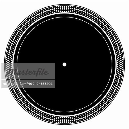 Precise copy of a DJ turntable plate