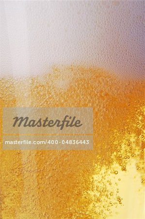Close up of beer