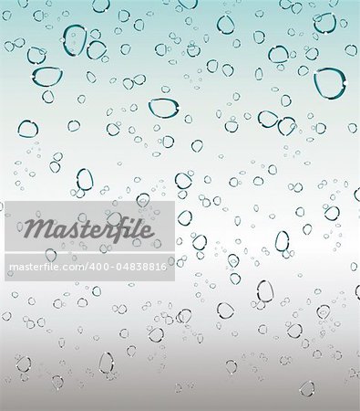 Refreshing Rain Drops Background with delicate gradients