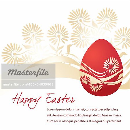 Vector illustration - Elegant Egg for Easter holiday celebration