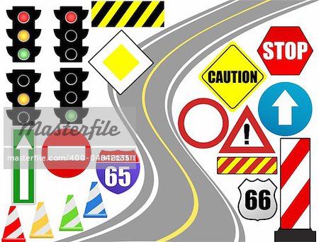 Traffic sign icon for web design, vector illustration