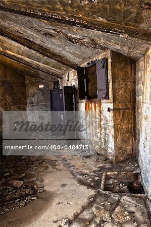 WWII AA gun-room at Fort Ricasoli in Malta