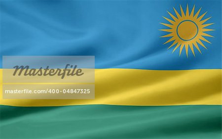 High resolution flag of Rwanda