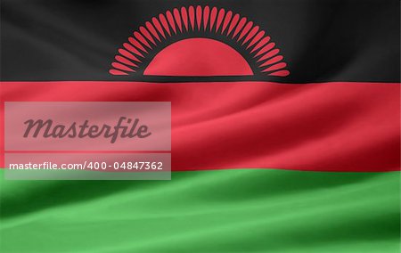 High resolution flag of Malawi
