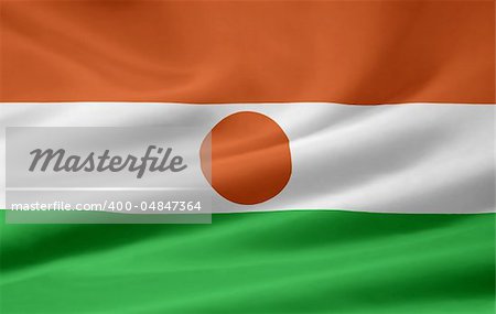 High resolution flag of Niger