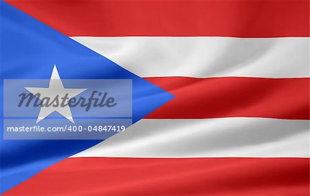 High resolution flag of Puerto Rico