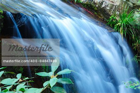 Beautiful waterfall landscape by slow shutter