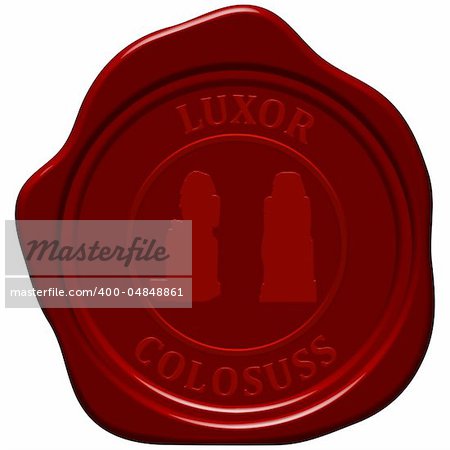 Colossus. Sealing wax stamp for design use.