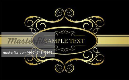 Illustration of floral banner for design. Vector