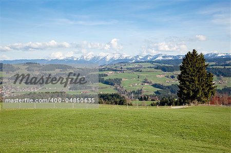 An image of the German Alps in Bavaria