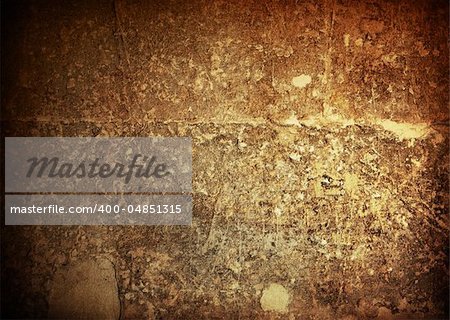 Brown grungy wall - textures for your design