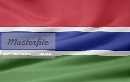 High resolution flag of the Gambia