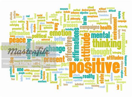 Think Positive as an Attitude Abstract Concept