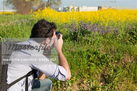 Young Naturalist Photographer at Work