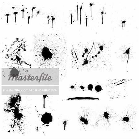 Abstract grunge vector background set  for design use.