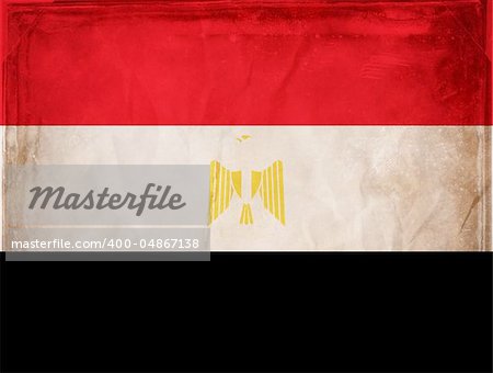 Grunge flag series -  Egypt