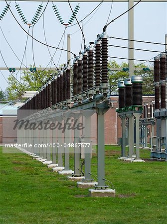 part of a 110kv electric substation