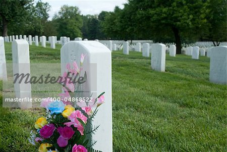 Grave at Zachary Taylor National Cemetery in Louisville, Kentucky