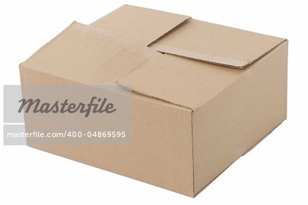 closed cardboard box, packing for transportation