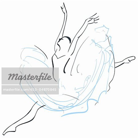 Illustration of ballerina