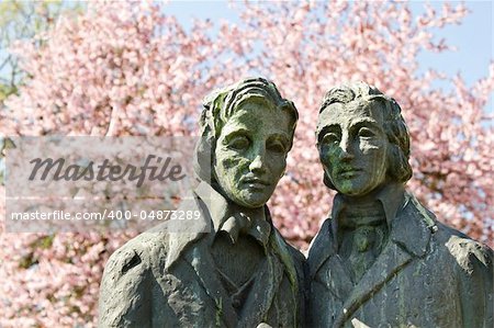 Brother Grimm sculpture in Kassel, Germany