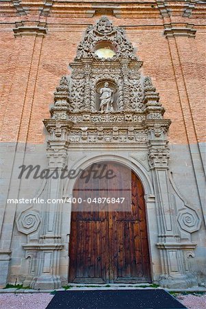 Detail of  Portal of the New Monastery in Spain