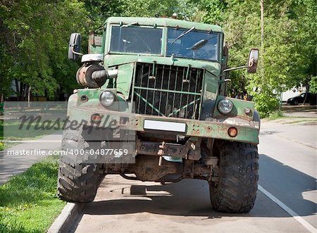 old Russian military truck