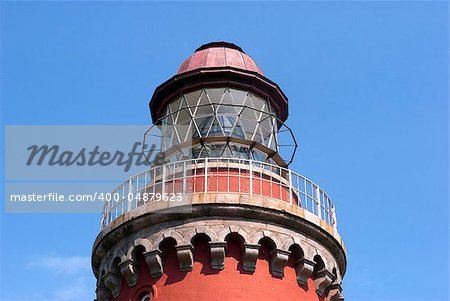 Top of Bovbjerg Lighthouse in Jutland, Denmark.